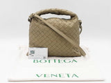 Bottega Veneta Mini Hop Bag In Travertine Green Intrecciato Leather Fw0326loxzdu