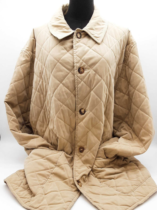 Hermes Khaki Tan Quilted Trench Coat Size 56 Do0625rxzde