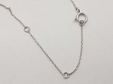 1.35 Cttw Lab Grown Diamonds 14k White Gold 1.6g Pear Necklace 18 In Do1225rorde