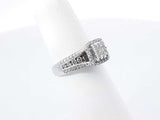 0.56 Cttw Diamond & 10k White Gold Engagement Ring 3.6 Grams Size 5.25 Fw0526ozxdu