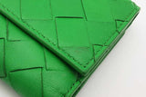 Bottega Veneta Intrecciato Green Leather Wallet Eb0526lixsa