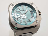 Bell & Ross 41 Br-x5 Ice Blue Dial Steel Automatic Watch Do0425lcrxde