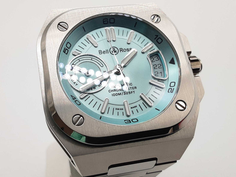 Bell & Ross 41 Br-x5 Ice Blue Dial Steel Automatic Watch Do0425lcrxde