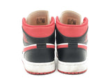 Nike Air Jordan 1 Mid Gym Red Black & White Sneakers Us Size 10 Fw0125rzdu