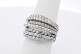 1.51cttw Diamond Ring In 18k White Gold 11.5 Grams Size 6 Eb0926lxxzsa