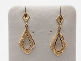 14k Yellow Gold 1.4g Drop Stud Earrings Do0526exde