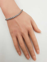 4.38 Cttw Diamond & 85% Platinum Graduated Tennis Bracelet 14.5 Grams 7 Inch Fw0726llcxdu