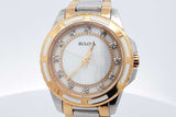 Bulova 32mm Quartz Stainless Steel Watch With Mother Of Pearl Dial Eb0926cxsa