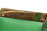 Fendi 2jours Green Leather Tote Bag Eb0826pxzsa