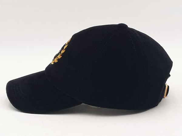 Louisvuitton Lv Crest Velvet Cap Black One Size Aa0925wzxsa