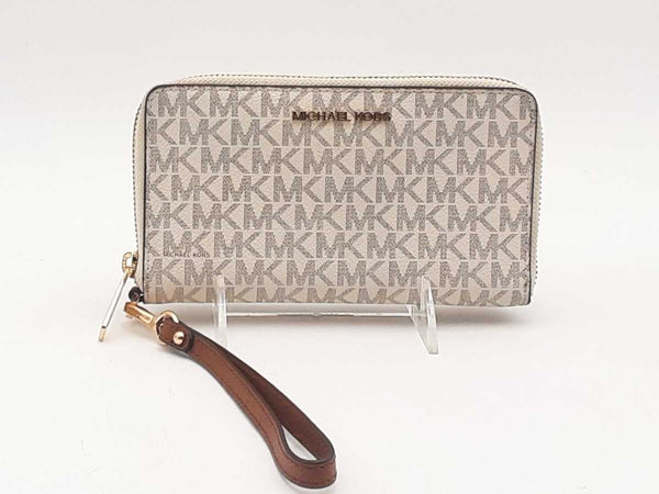 Michael Kors Pm1912 White Wristlet Wallet Aa1025oxsa