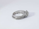 1.41 Cttw Diamond 14k White Gold Wedding Set 7 Grams Size 7 Aa1025przsa