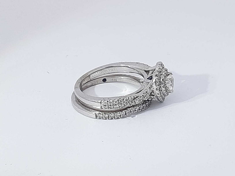 1.41 Cttw Diamond 14k White Gold Wedding Set 7 Grams Size 7 Aa1025przsa