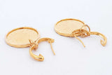 Gold Liberty Coin Earrings In 22k Yellow Gold Settings 9.81 Grams Eb1024rxzsa