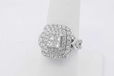 1.26cttw Diamond Ring In 14k White Gold 7.7 Grams Size 7.5 Eb0326ixzsa