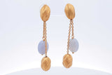 18k Yellow Gold Bracelet & Stud Drop Earrings 14.7 Grams Eb0325lxxzsa