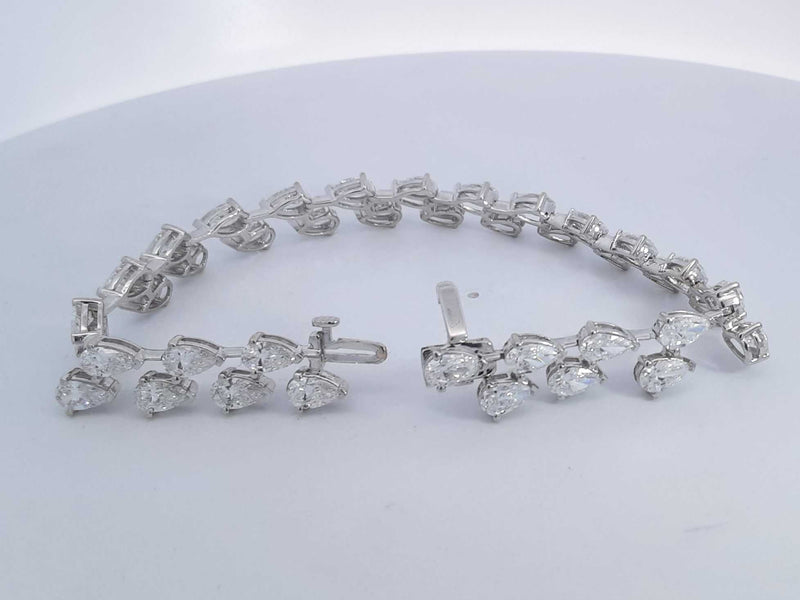 20 Cttw Diamond 14k White Gold 16.9 G Tennis Bracelet 7 In Aa0725lxzxzsa