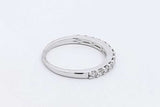 0.39ctw Diamond Ring In 14k White Gold 2.6 Grams Size 8 Eb1125oxzdu