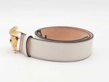 Versace Medusa Ghw White Belt Size 32 Aa0925lzxsa