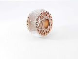Pandora Iridescent Murano Glass Charm In 14k Rose Gold-plating 4.3g Fw0926rdu
