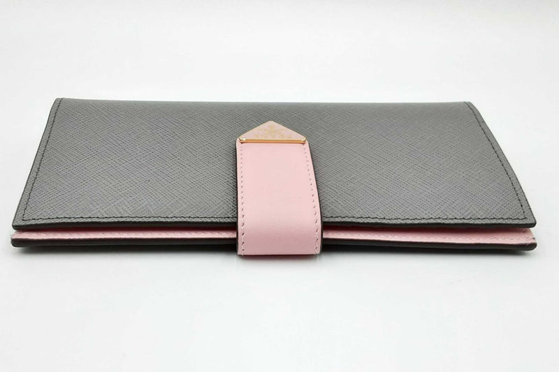 Prada Saffiano Leather Long Wallet Eb0624pxzdu