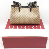 Gucci Emblem Large Tote In Beige & Brown Gg Monogram Coated Canvas Fw1225lzxzdu