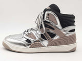 Gucci Basket Silver Sneakers Size 6.5 Aa0925lorsa