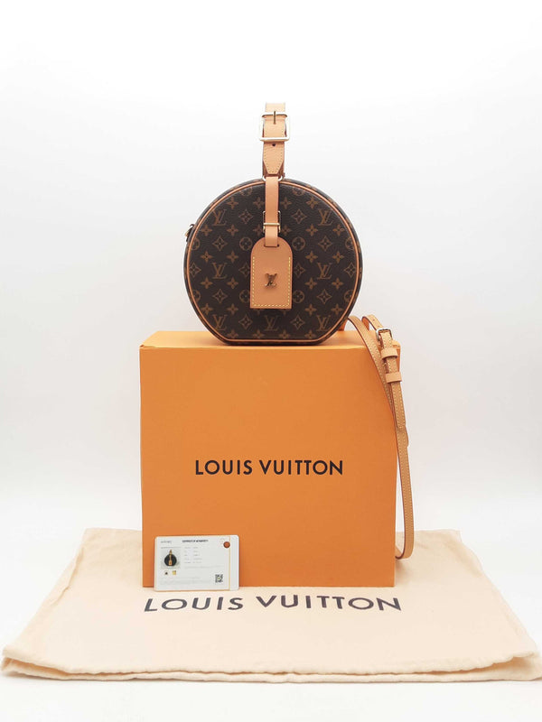 Louis Vuitton Petite Boîte Chapeau Monogram Coated Canvas Handbag Fw1224loxzsa