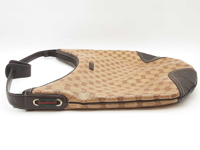 Gucci Princey Tan Gg Crystal Coated Canvas Hobo Bag Do1125orxde