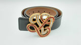 Louis Vuitton Reversible Black & Brown Leather Belt & Dynasty Buckle Fw1124lxzdu