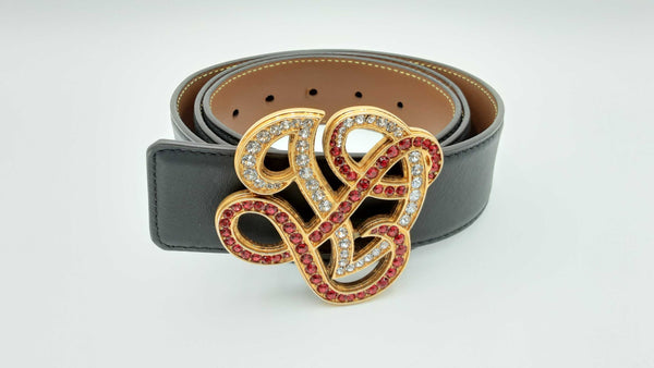 Louis Vuitton Reversible Black & Brown Leather Belt & Dynasty Buckle Fw1124lxzdu