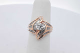 0.94cttw Diamond Ring In 14k Yellow Gold 4.8 Grams Size 5 Eb0726rxzsa