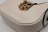 Christian Louboutin Mini Carasky White Leather Shoulder Bag Eb0526prxsa