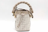 Fendi Mini Mon Tresor Embroidered Canvas Bucket Bag Eb1026cxzsa