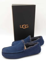 Ugg Men's Ascot True Navy Suede Slippers Mens Size 11 Us Sd0325rzdu