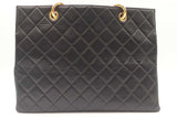 Chanel Black Leather Grand Shopping Tote Bag Sd0725lczxdu