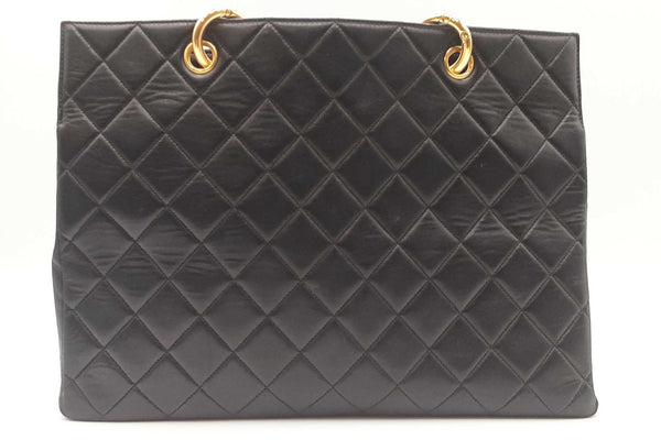 Chanel Black Leather Grand Shopping Tote Bag Sd0725lczxdu