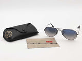 Ray-ban Rb3025 Aviator Classic Silver Sunglasses With Case Aa0826crsa