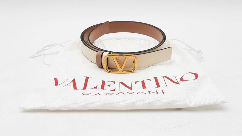 Valentino Garavani Vlogo Signature Reversible Belt Size 85/34 Sd0825llzdu