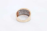 Approx. 0.72ctw Diamond Ring In 10k Yellow Gold 3.9 Grams Size 7 Eb0125lersa