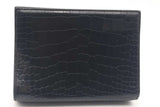 Alaia Black Croc Embossed Leather Clutch Eb0226oxzsa