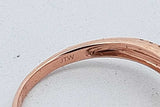 0.2cttw Diamond Ring In 10k Rose Gold 2.1 Grams Size 7 Eb0826lorsa