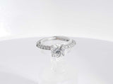 1 Cttw Center Round Diamond Ring 10k White Gold 1.7 Grams Size 5.5 Aa0425loirsa