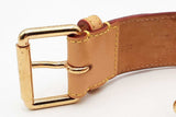 Louis Vuitton Vachetta Leather Studded Belt Size 90/36 Eb0526oxzsa