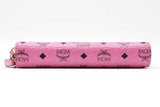 Mcm Pink Bunny Visetos Monogram Print Wallet Sd0726lzxdu
