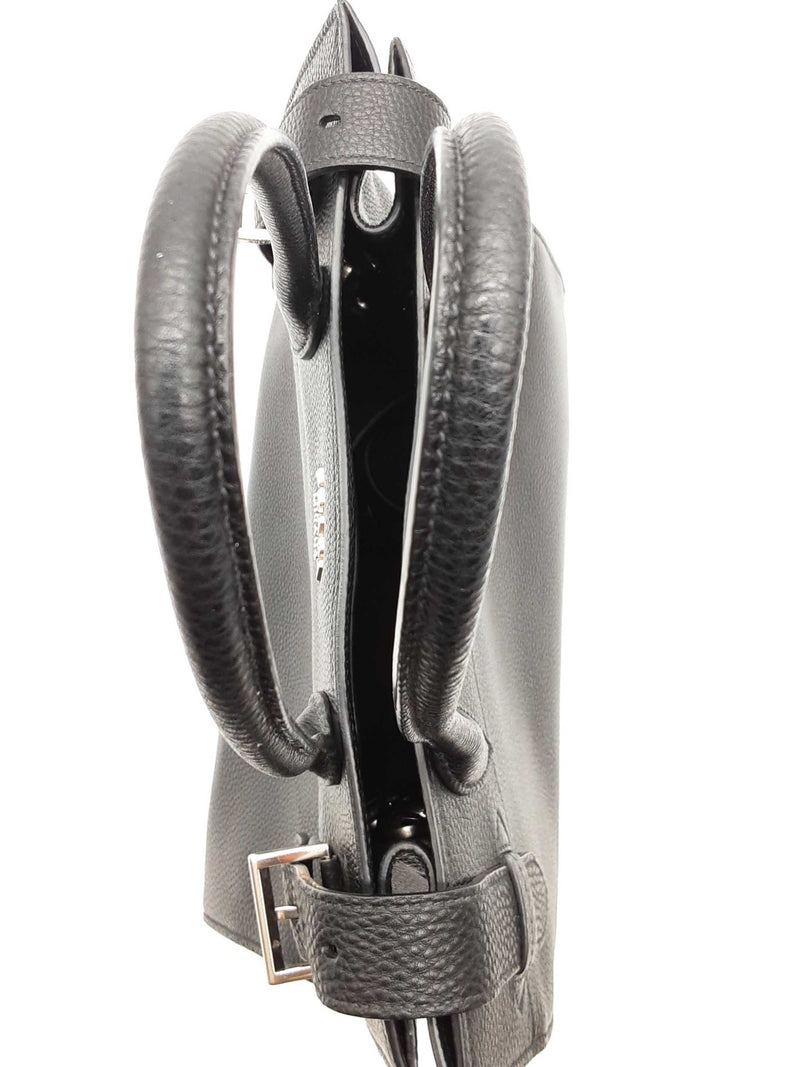Prada Black Leather Buckle Tote Bag Sd0425irzde