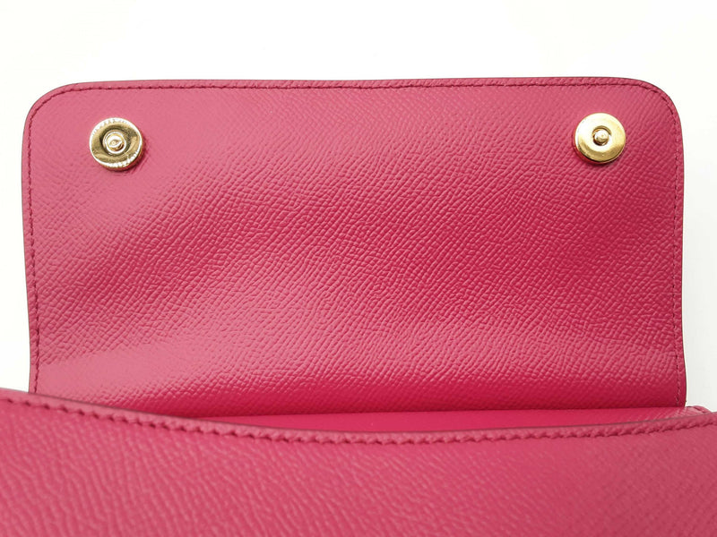 Dolce & Gabbana Sicily Fuschia Pink Saffiano Leather Crossbody Bag Do0425irxde