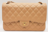 Chanel Quilted Caviar Leather Double Flap Shoulder Bag Eb0226woxzde