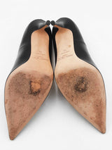 Jimmy Choo Abel Black Leather Pumps Size 42 Eb0725crdu