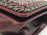 Chanel Quilted Burgundy Leather  Chain Aroung Boy Bag Eb0726lixzde